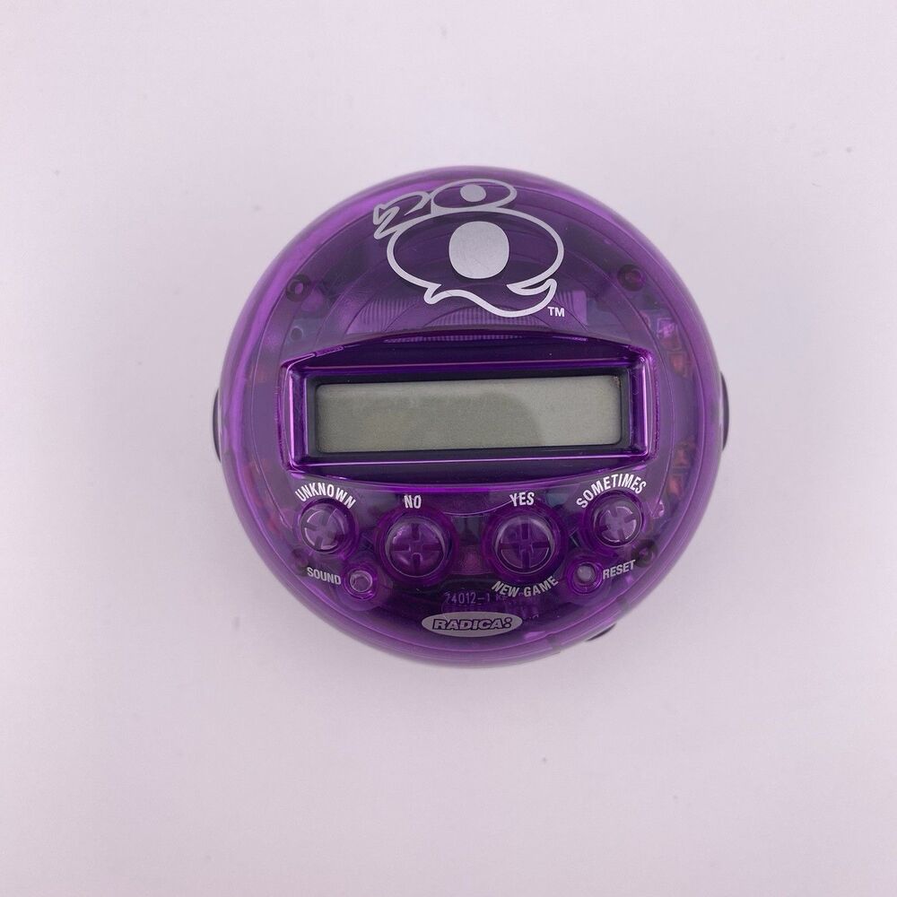 20Q - 20 Questions Electronic Hand Held Game Purple 2005 Radica Tested Works